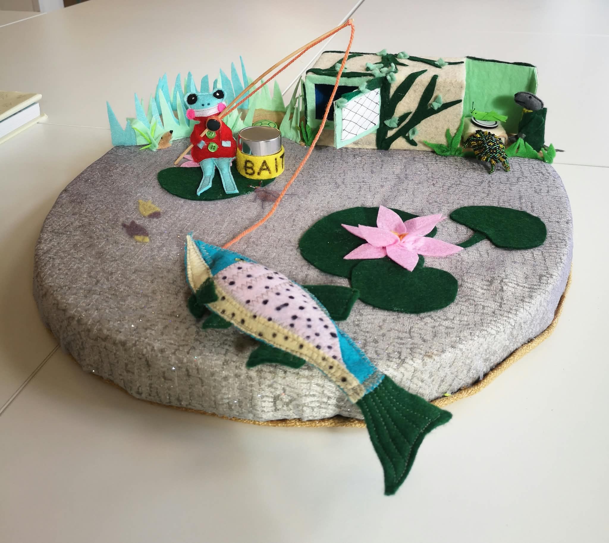Handmade underwater sensory story
